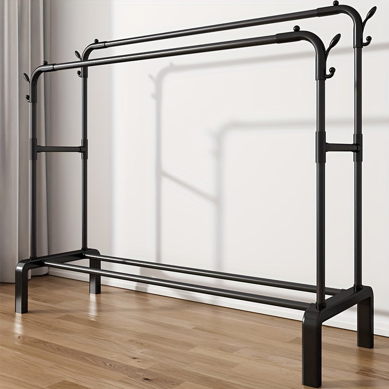 Metal Closet Rack with Durable Hangers