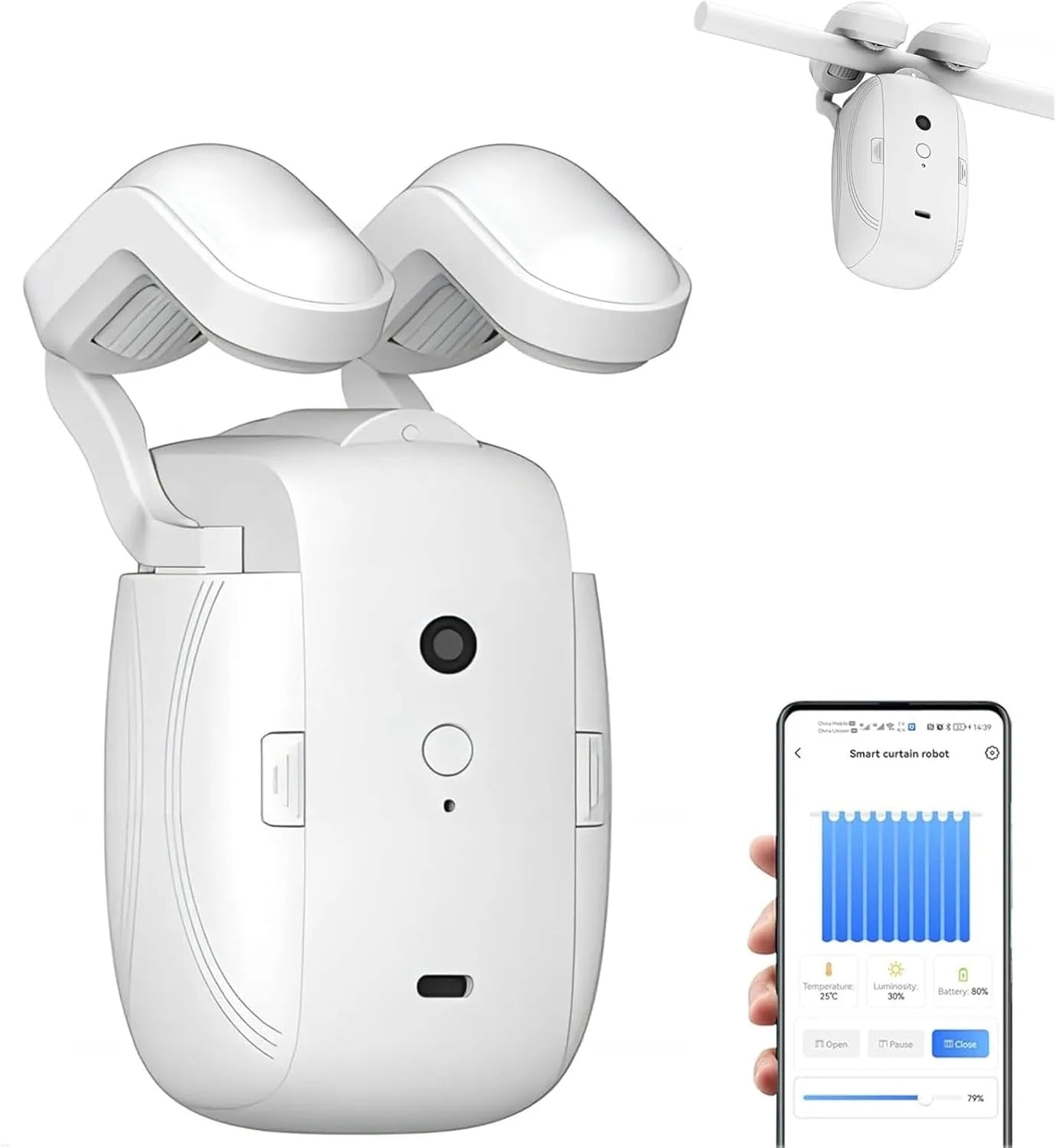 Curtain Robot - Control your curtains automatically, without leaving bed