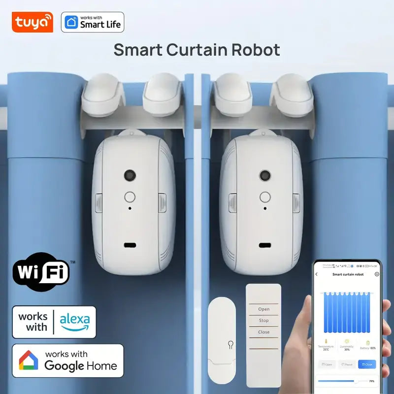 Curtain Robot - Control your curtains automatically, without leaving bed
