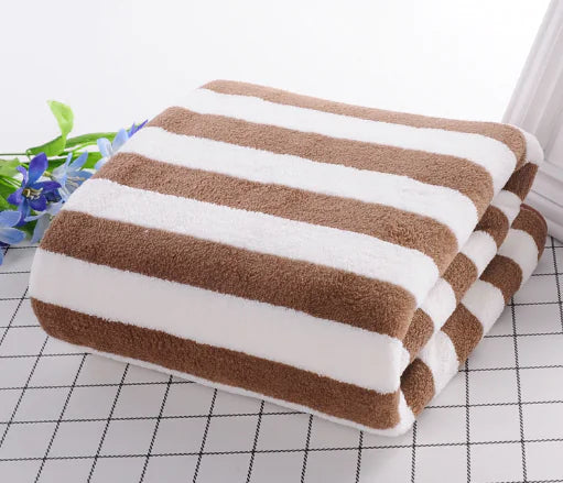 Coral Velvet Bath Towel – Soft, Quick-Dry, Absorbent