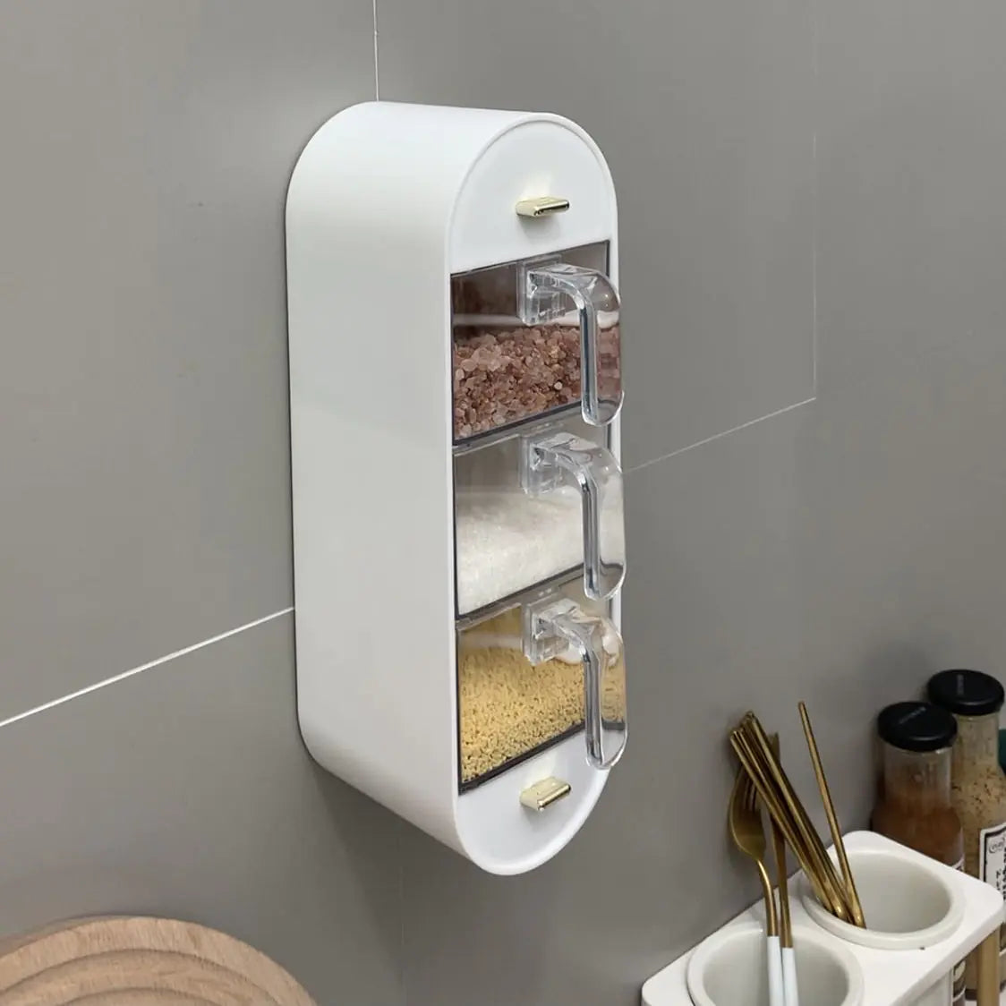 A Sleek Kitchen Upgrade - All Your Seasonings in One Place