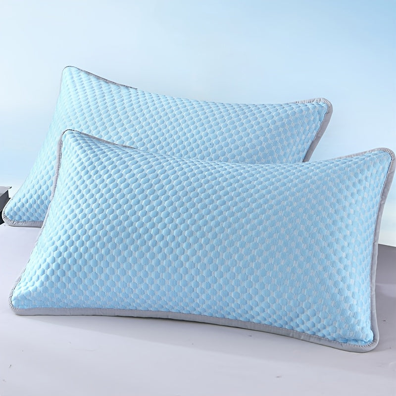 2pcs Cooling Pillowcases, Soft Breathable Polyester