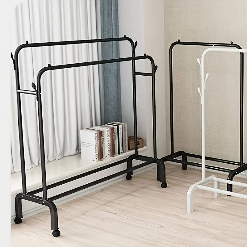 Metal Closet Rack with Durable Hangers