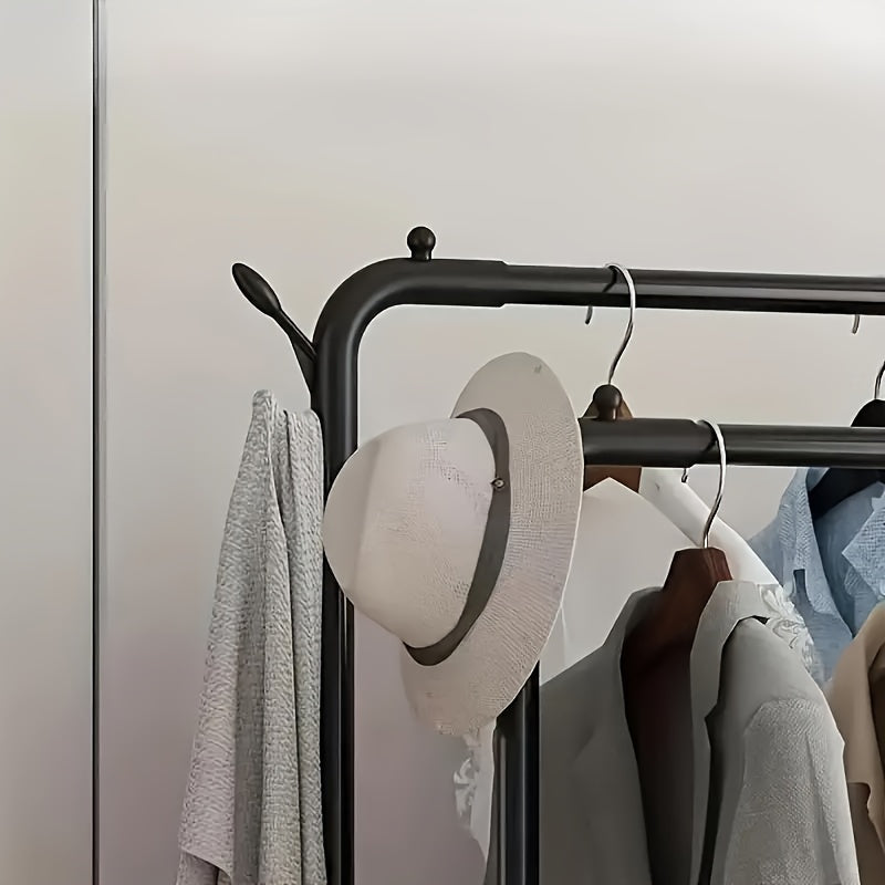 Metal Closet Rack with Durable Hangers