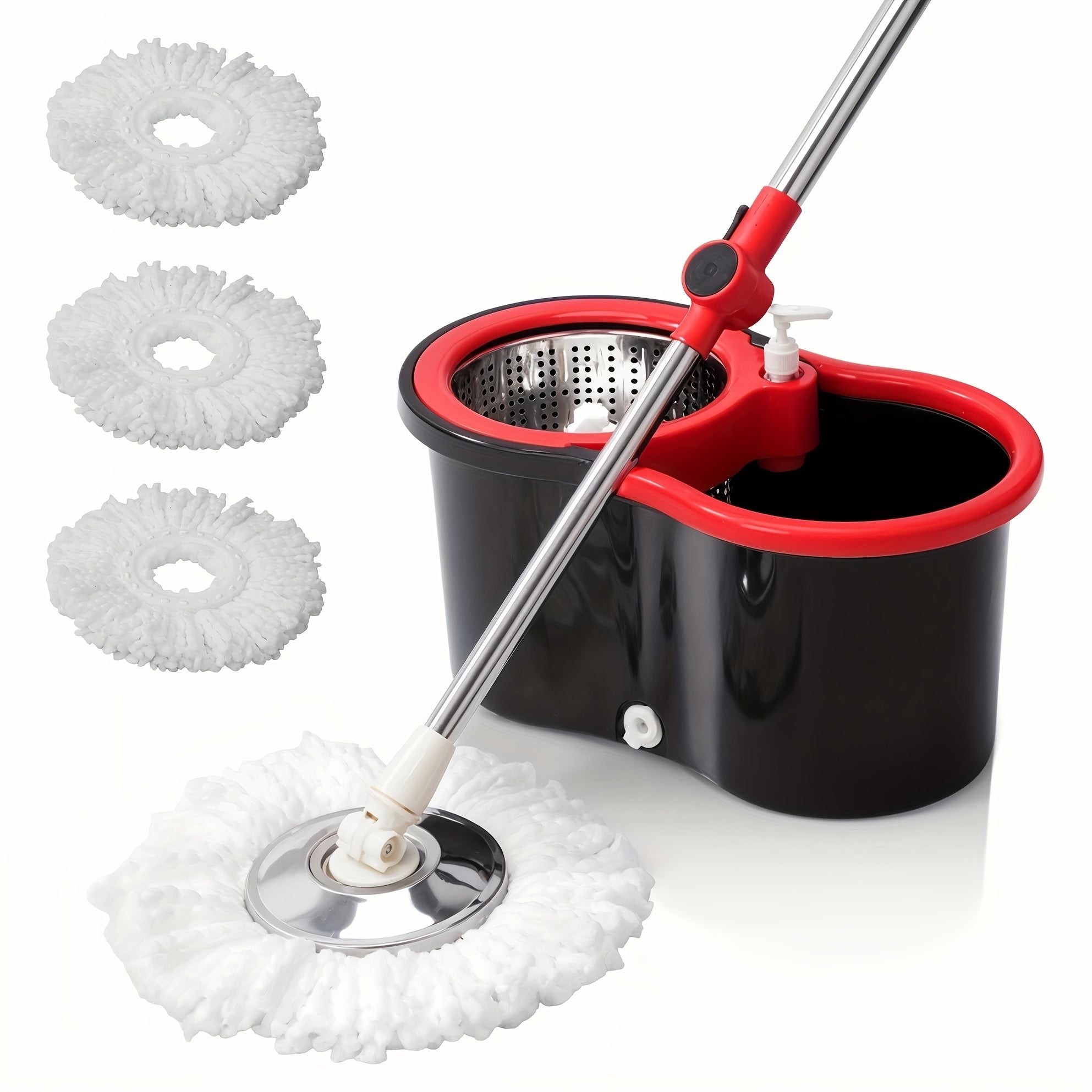 360° Spin Mop Bucket System with Adjustable Handle