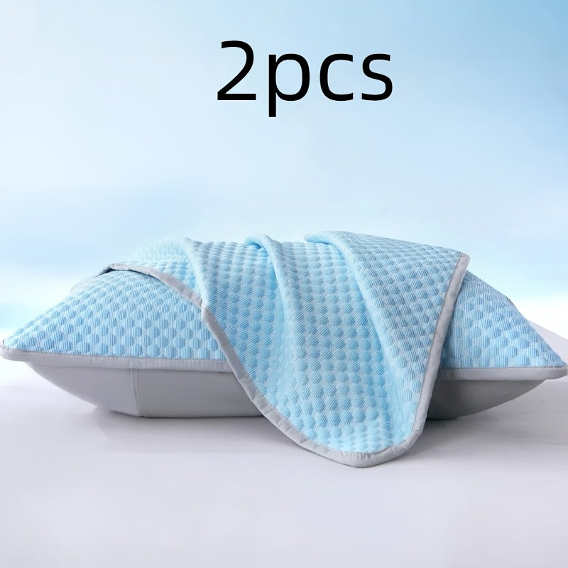 2pcs Cooling Pillowcases, Soft Breathable Polyester