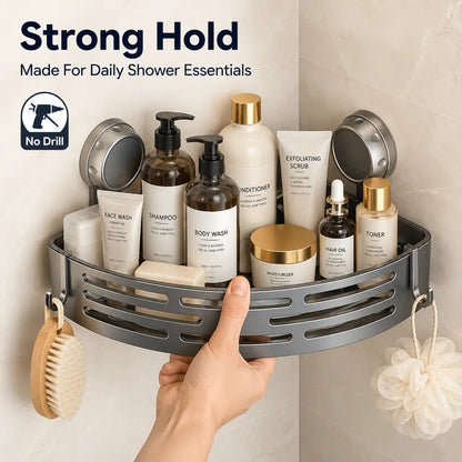 No-Drill Corner Shower Organizer