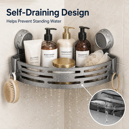 No-Drill Corner Shower Organizer