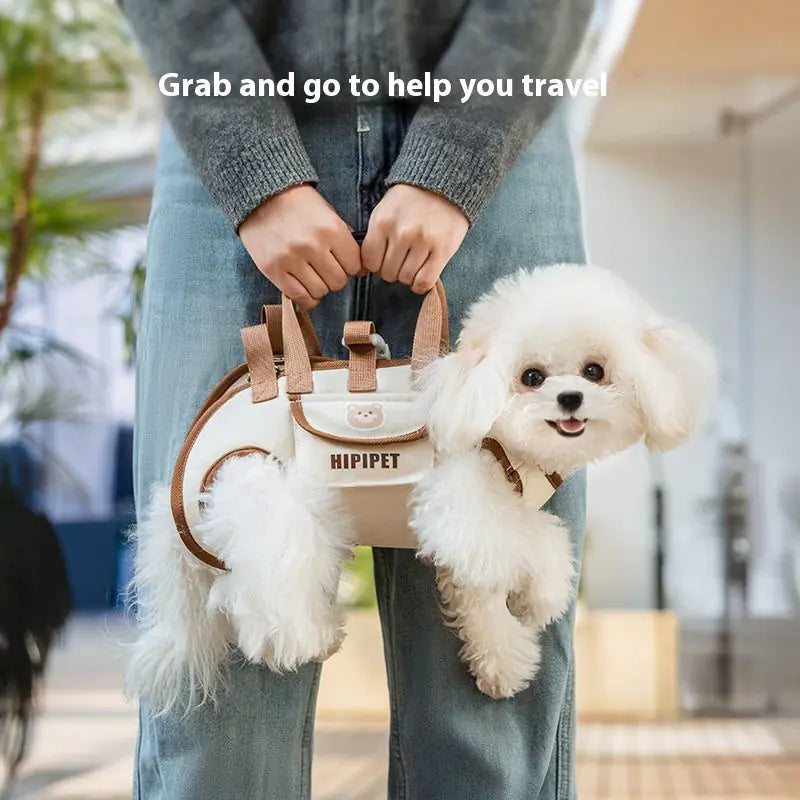 Tired of clunky bags? Carry your pet the classy way
