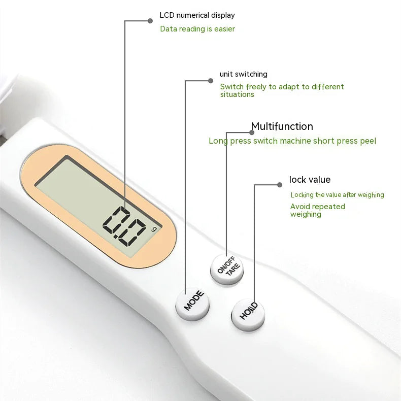 Smart Digital Spoon for Effortless Precision Cooking