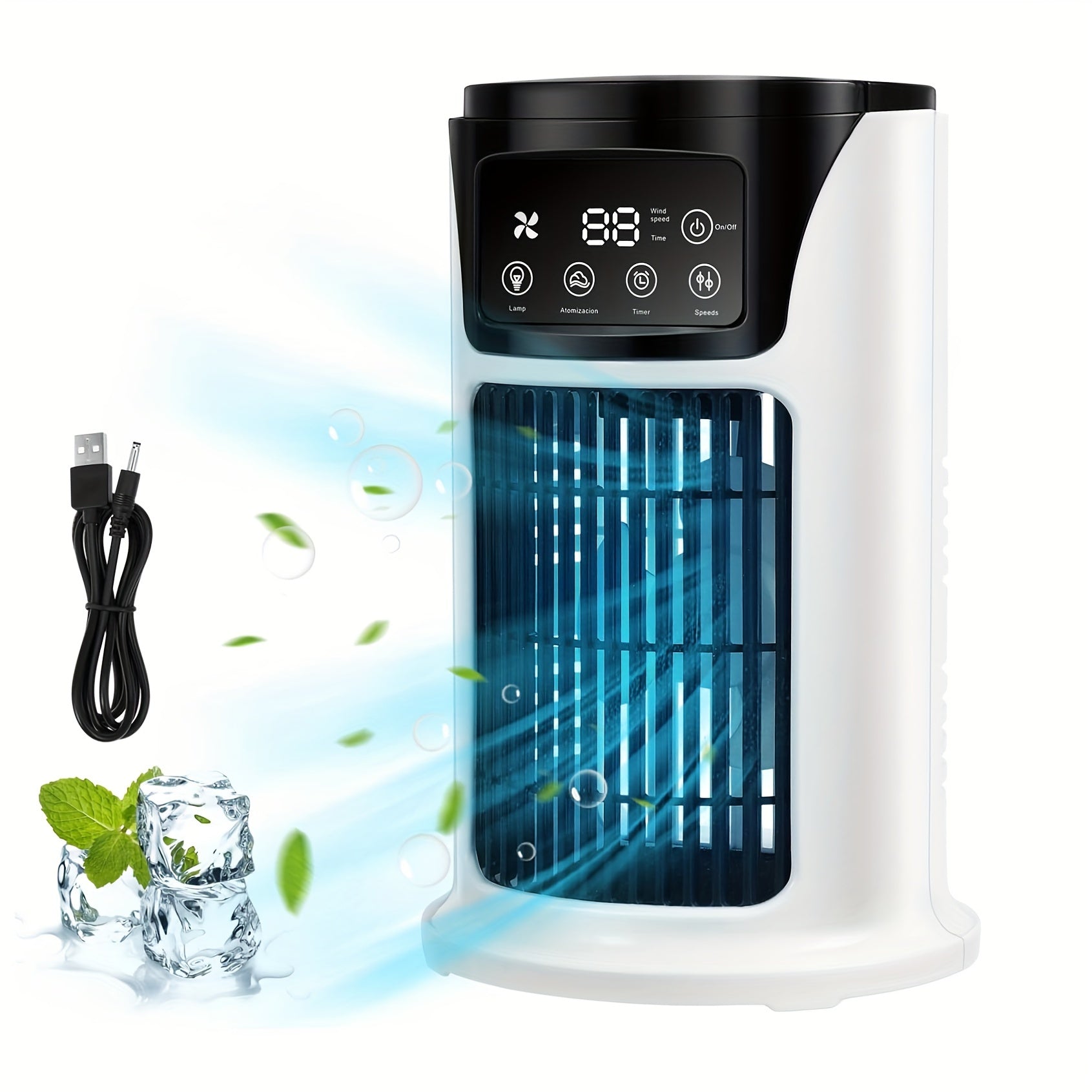Compact 3-in-1 USB Air Cooler for Home & Office