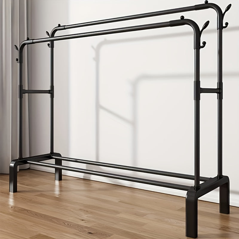 Metal Closet Rack with Durable Hangers