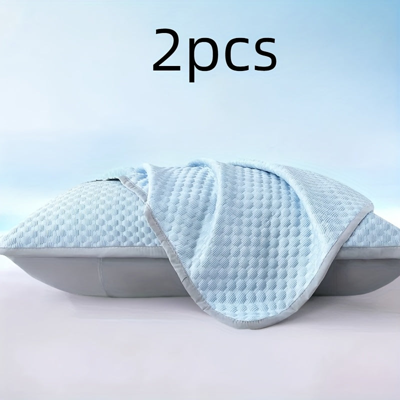 2pcs Cooling Pillowcases, Soft Breathable Polyester