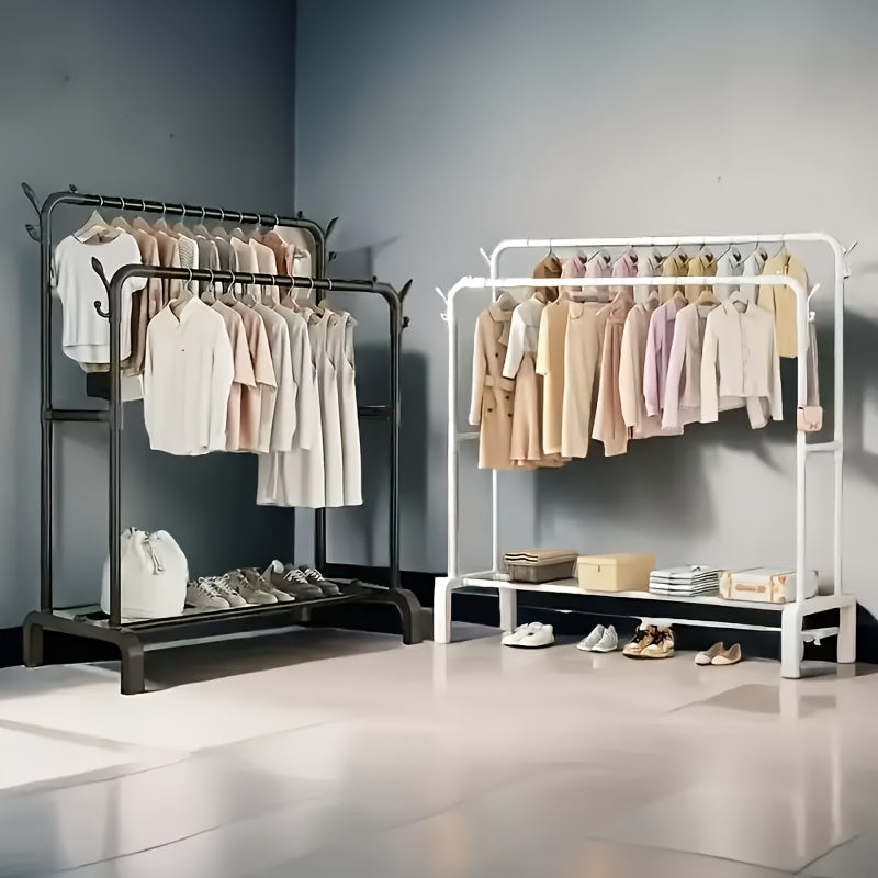 Metal Closet Rack with Durable Hangers