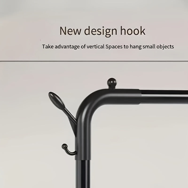 Metal Closet Rack with Durable Hangers