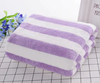 Coral Velvet Bath Towel – Soft, Quick-Dry, Absorbent